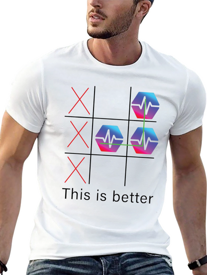 Camiseta Negra This is Better Tic-Tac-Toe Innovador