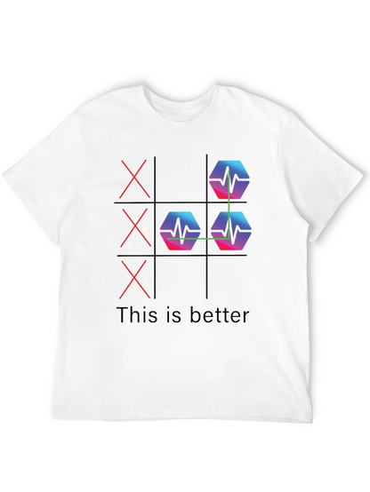 Camiseta Negra This is Better Tic-Tac-Toe Innovador