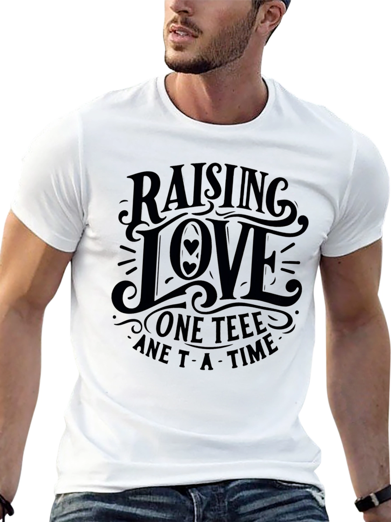 Camiseta Negra Raising Love