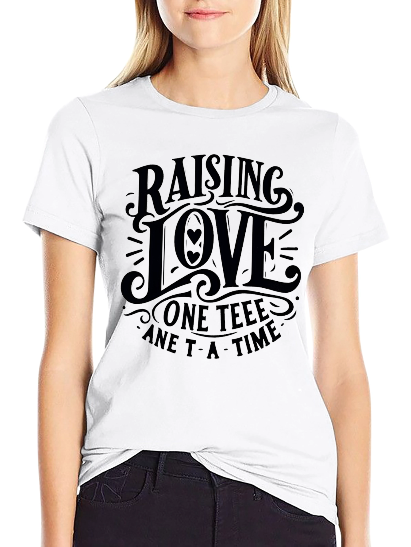 Camiseta Negra Raising Love