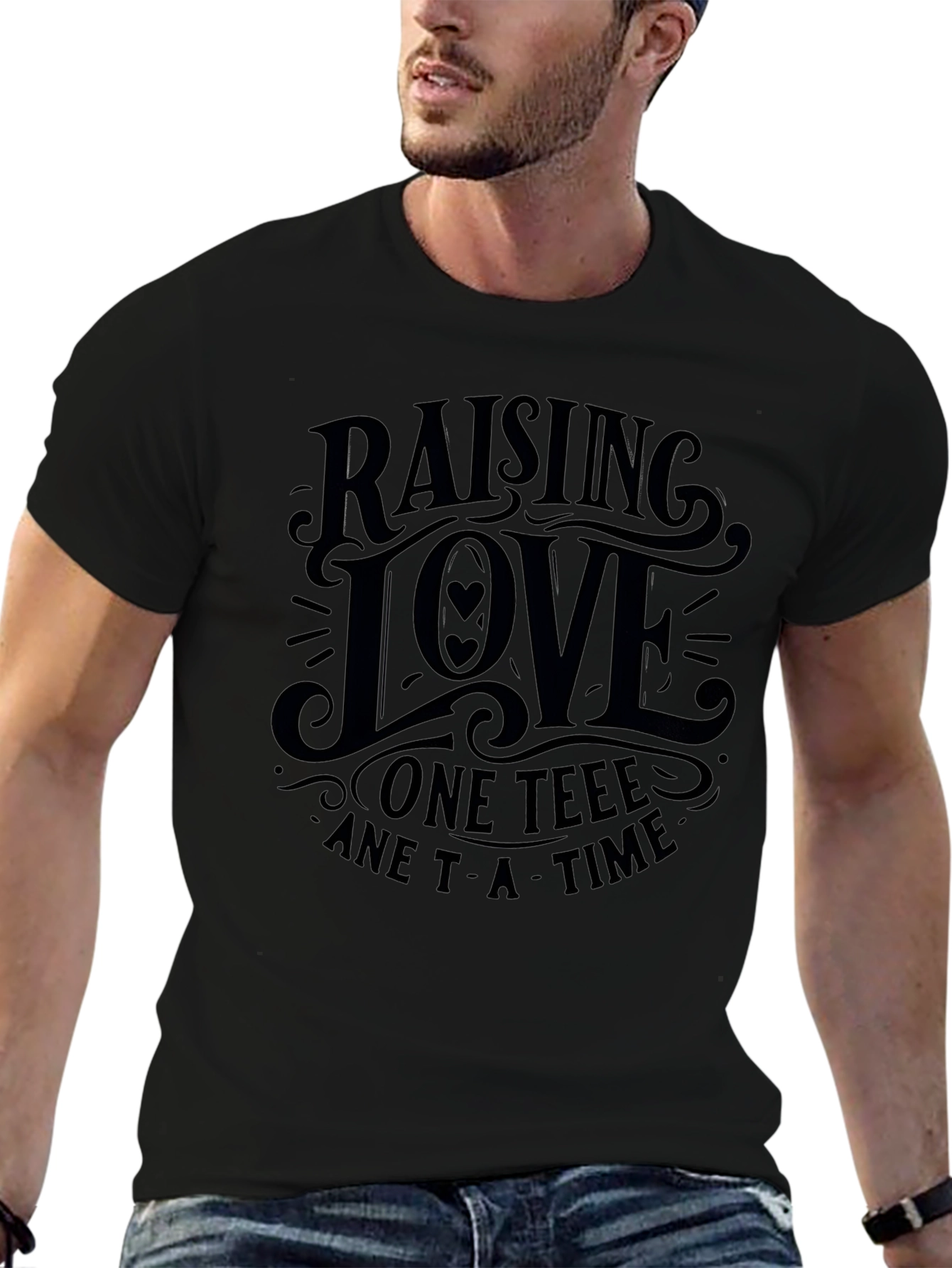 Camiseta Negra Raising Love