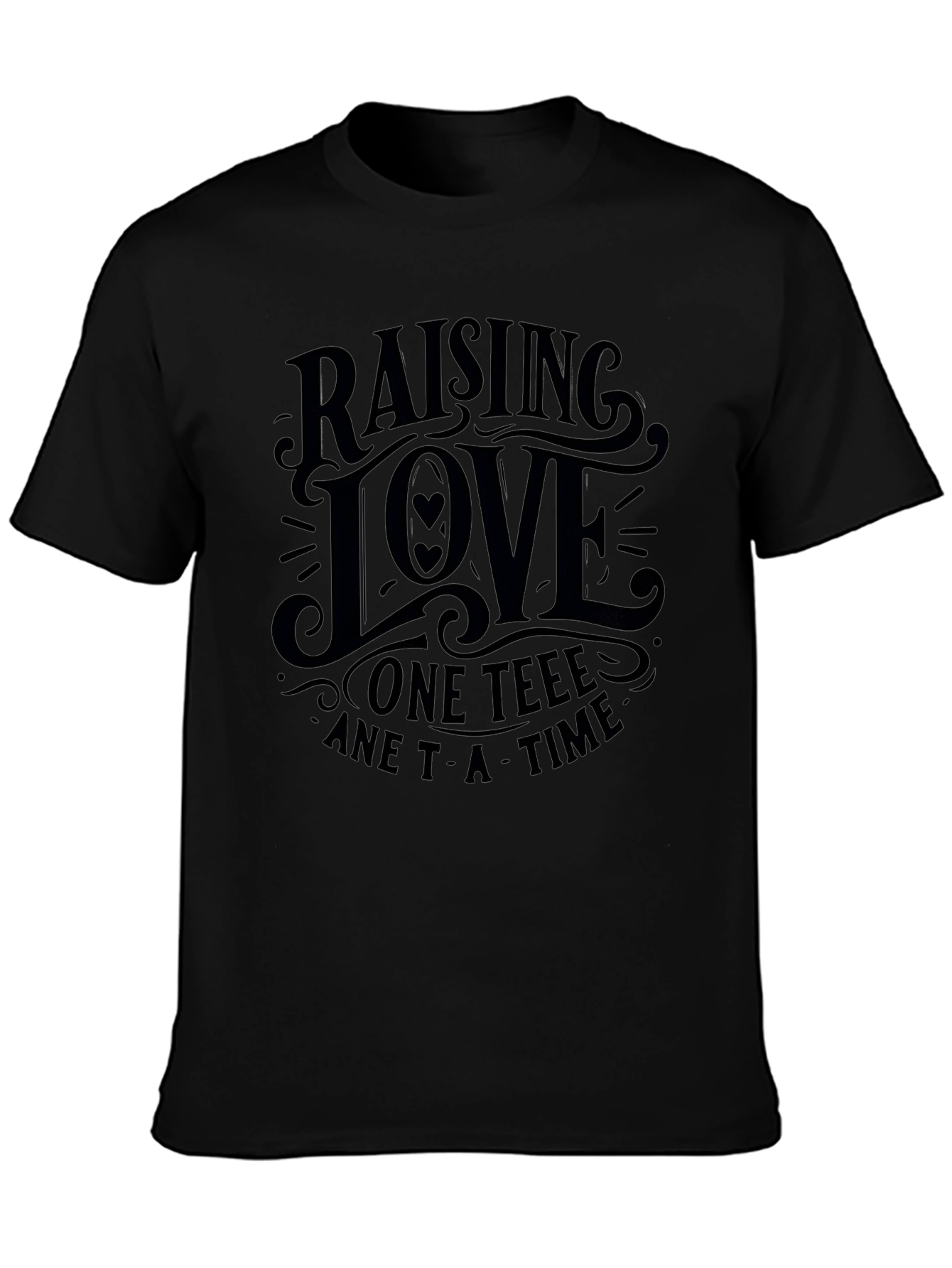 Camiseta Negra Raising Love