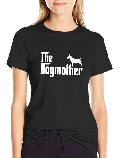 Camiseta Negra The Dogmother para Amantes de los Perros
