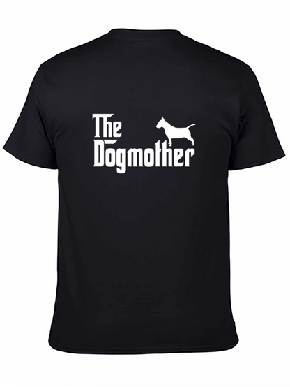 Camiseta Negra The Dogmother para Amantes de los Perros