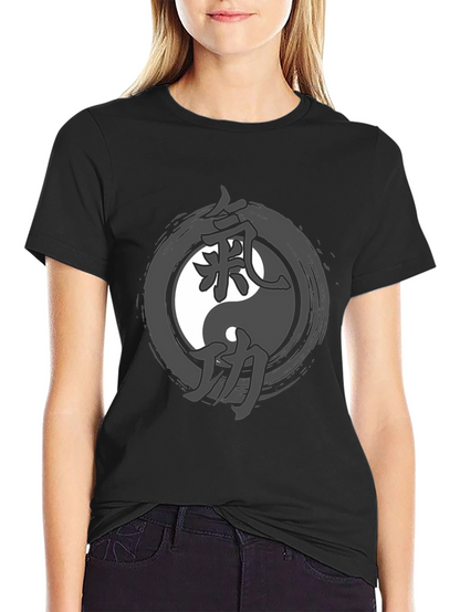 Camiseta Hombre Yin Yang con Kanji