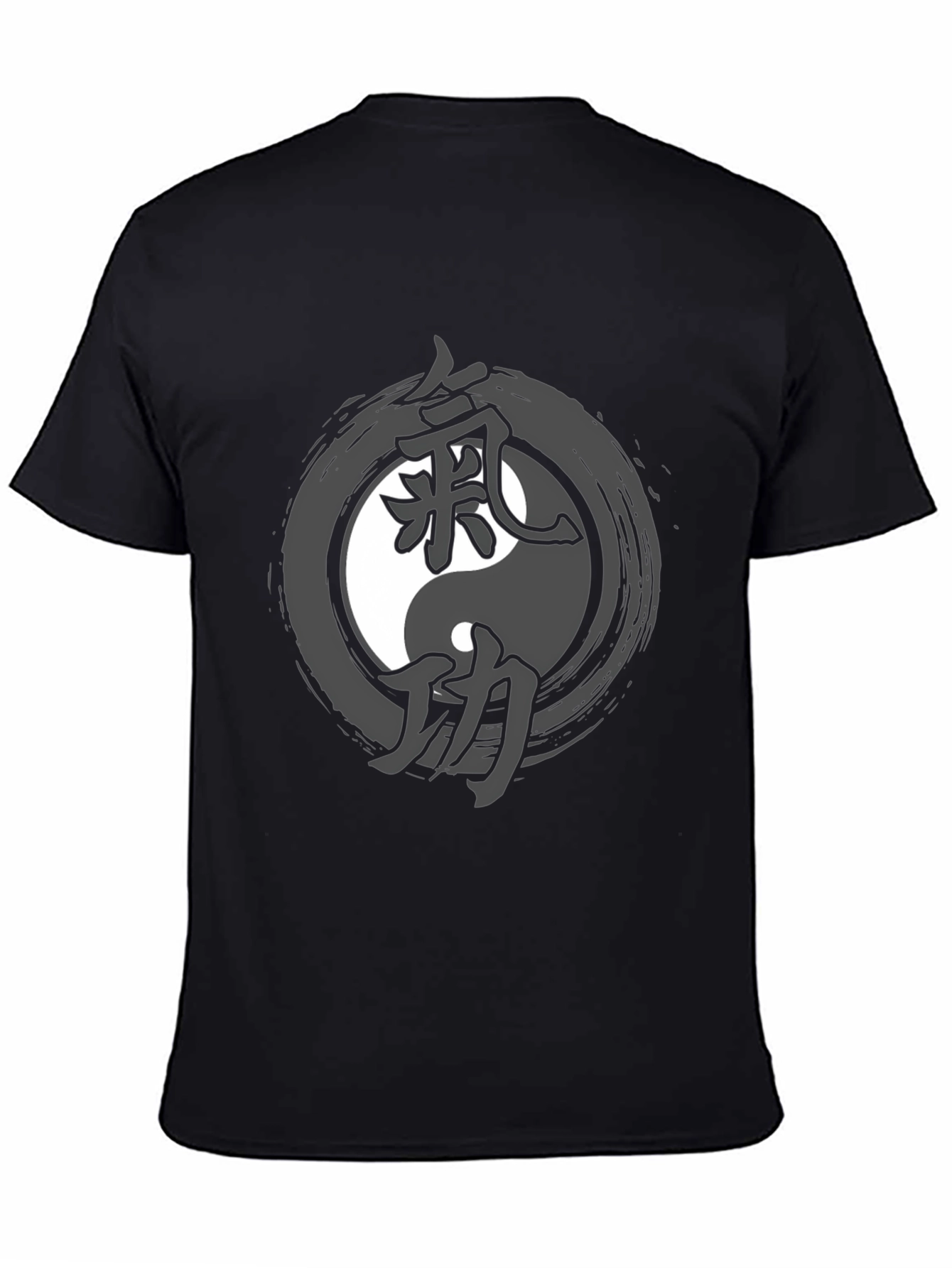 Camiseta Hombre Yin Yang con Kanji