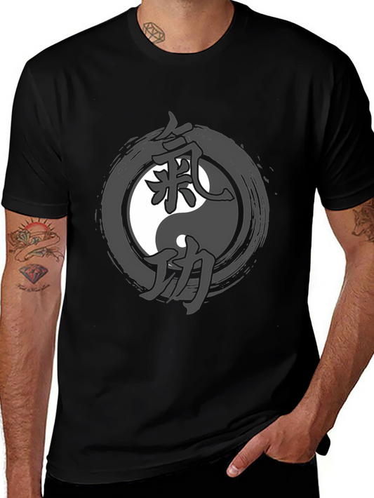 Camiseta Hombre Yin Yang con Kanji