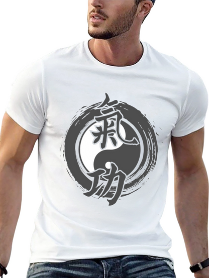 Camiseta Hombre Yin Yang con Kanji