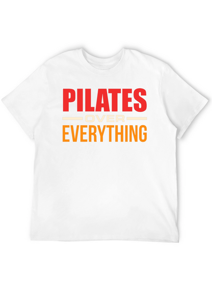 Camiseta Pilates Over Everything Negra Algodón Unisex