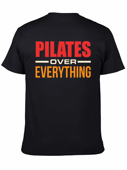 Camiseta Pilates Over Everything Negra Algodón Unisex