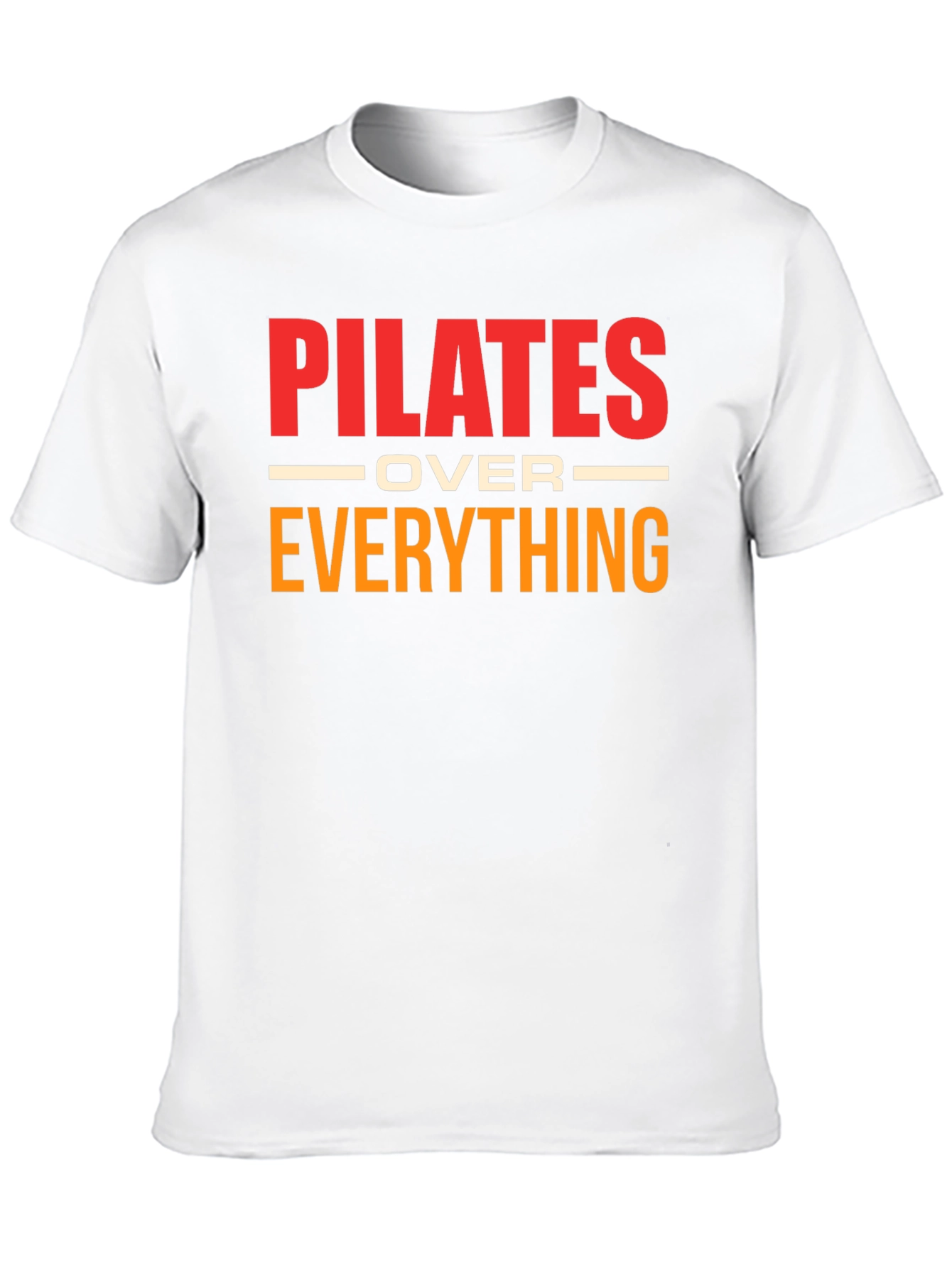 Camiseta Pilates Over Everything Negra Algodón Unisex