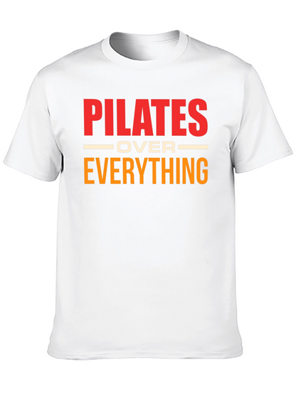 Camiseta Pilates Over Everything Negra Algodón Unisex