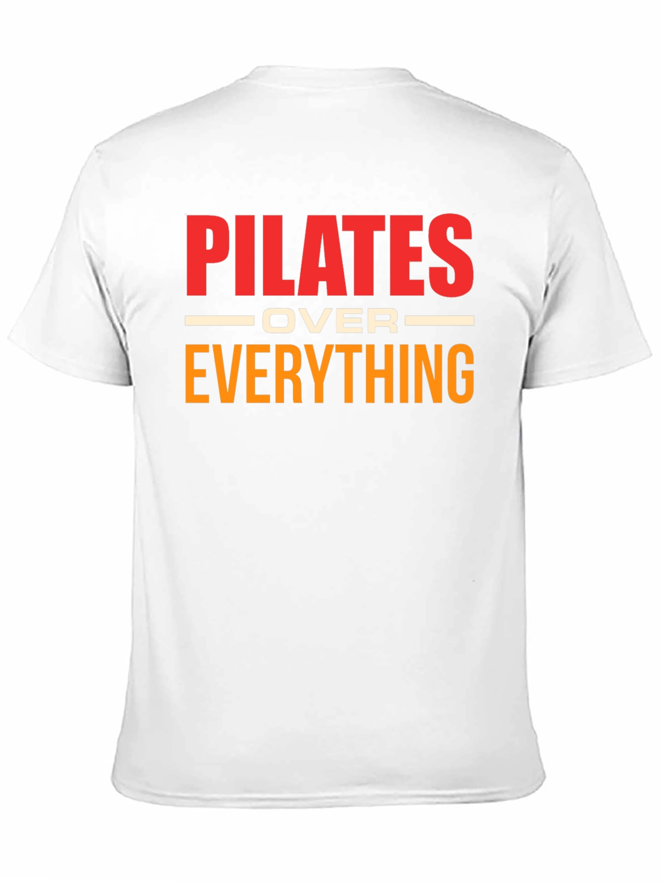 Camiseta Pilates Over Everything Negra Algodón Unisex