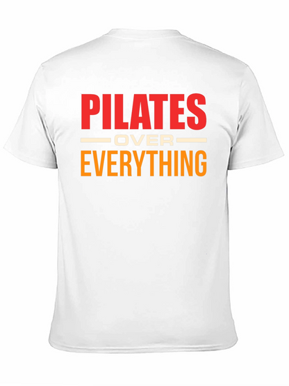Camiseta Pilates Over Everything Negra Algodón Unisex