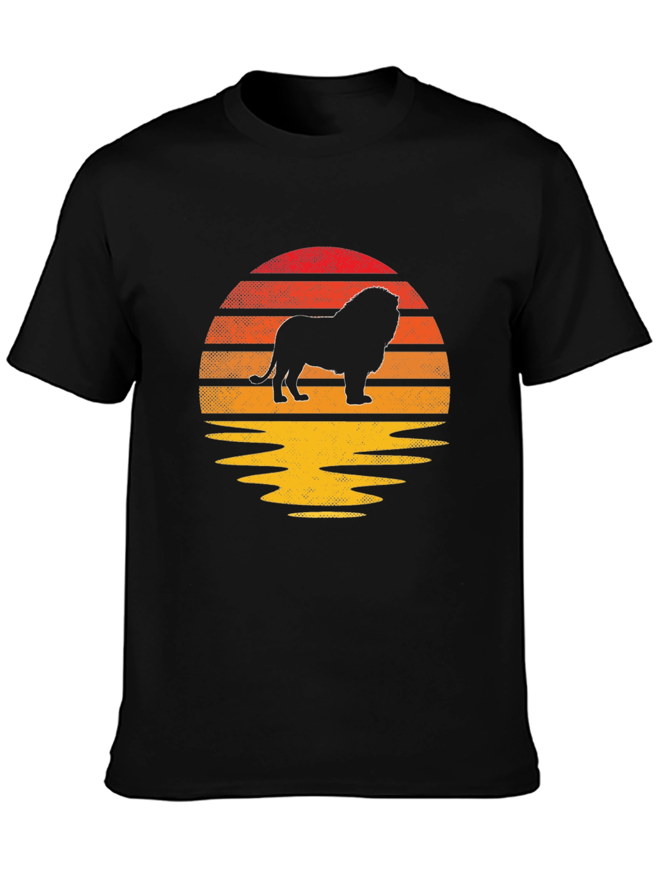 Camiseta Hombre León Sunset Silueta