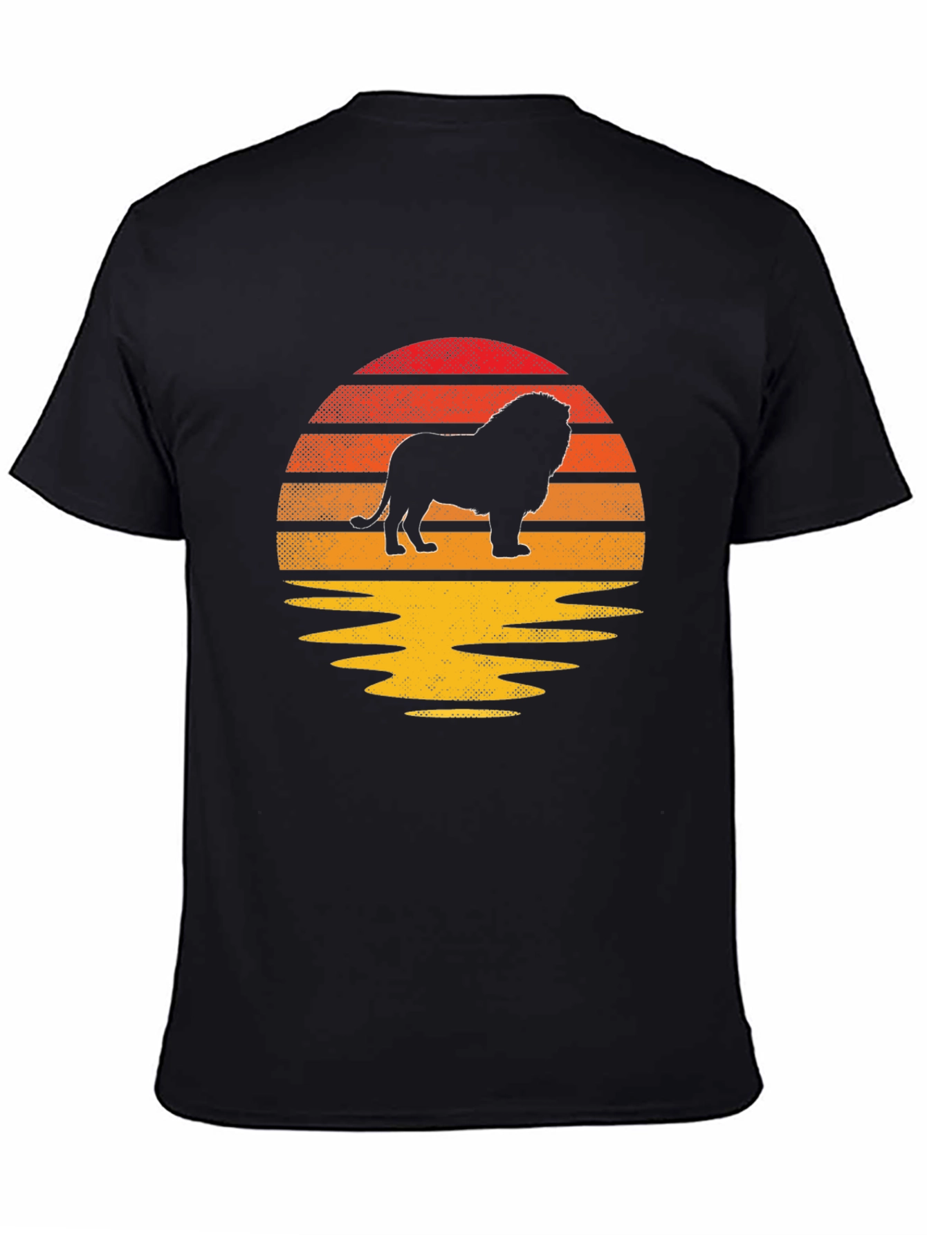 Camiseta Hombre León Sunset Silueta