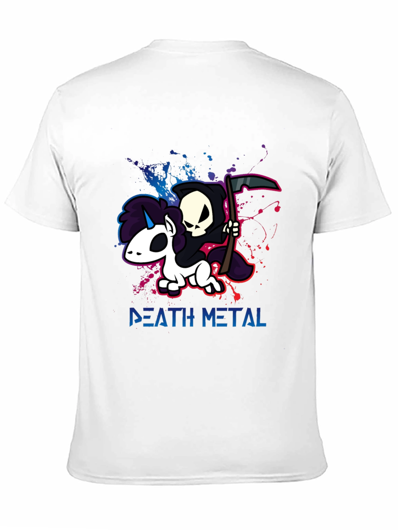 Camiseta Death Metal Unicornio Grim Reaper