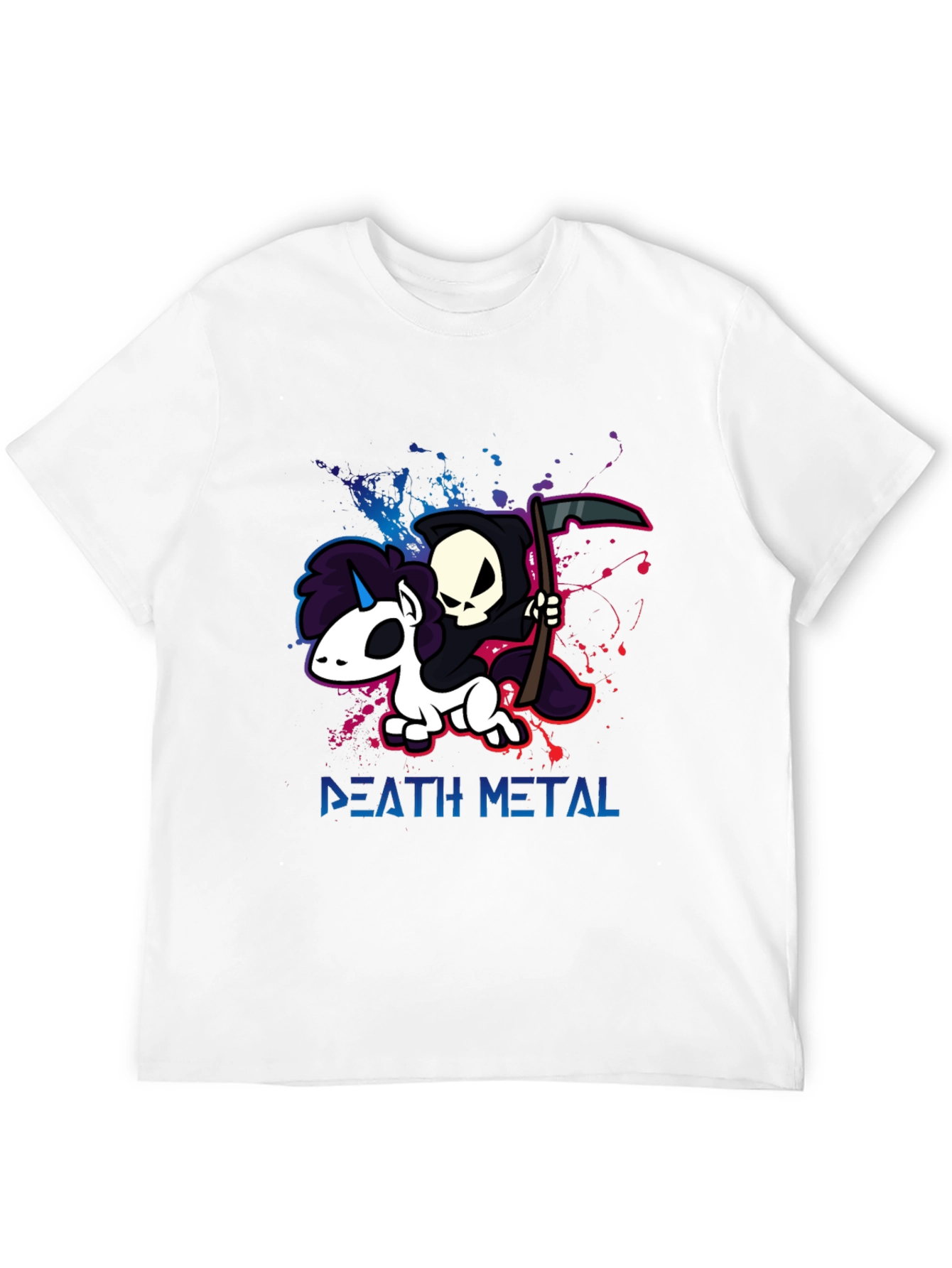 Camiseta Death Metal Unicornio Grim Reaper