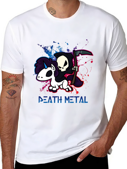 Camiseta Death Metal Unicornio Grim Reaper