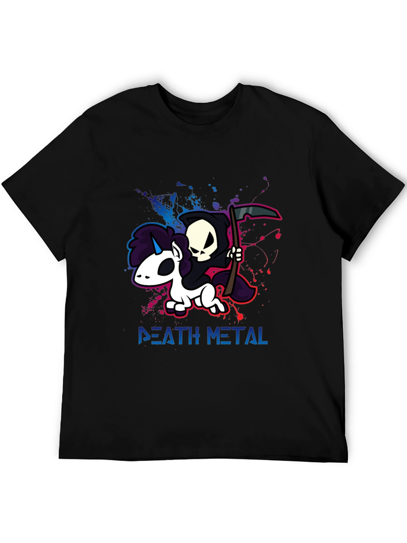 Camiseta Death Metal Unicornio Grim Reaper