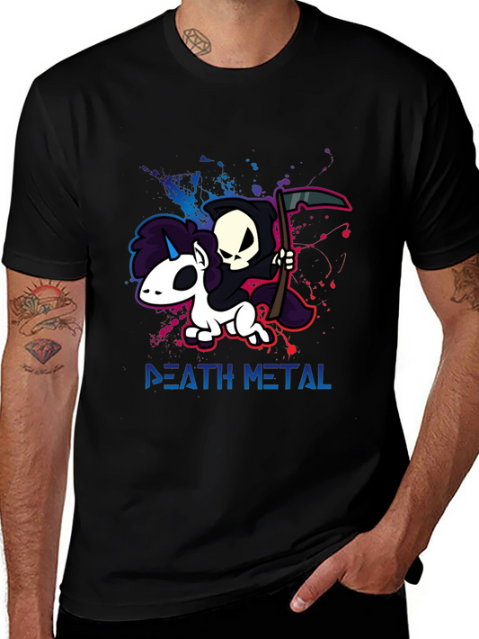 Camiseta Death Metal Unicornio Grim Reaper