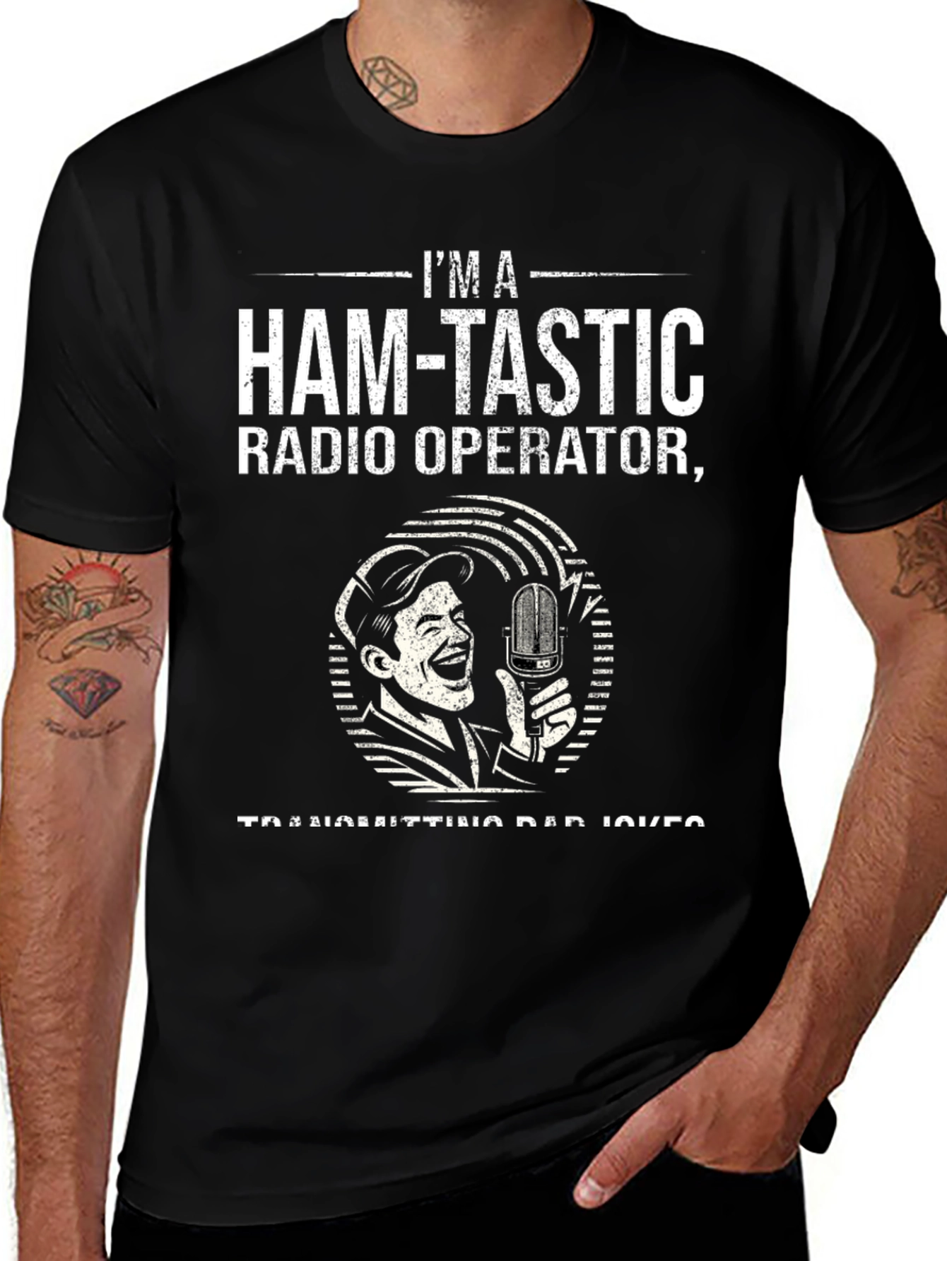 Camiseta Humorística: Ham-Tastic Radio Operator
