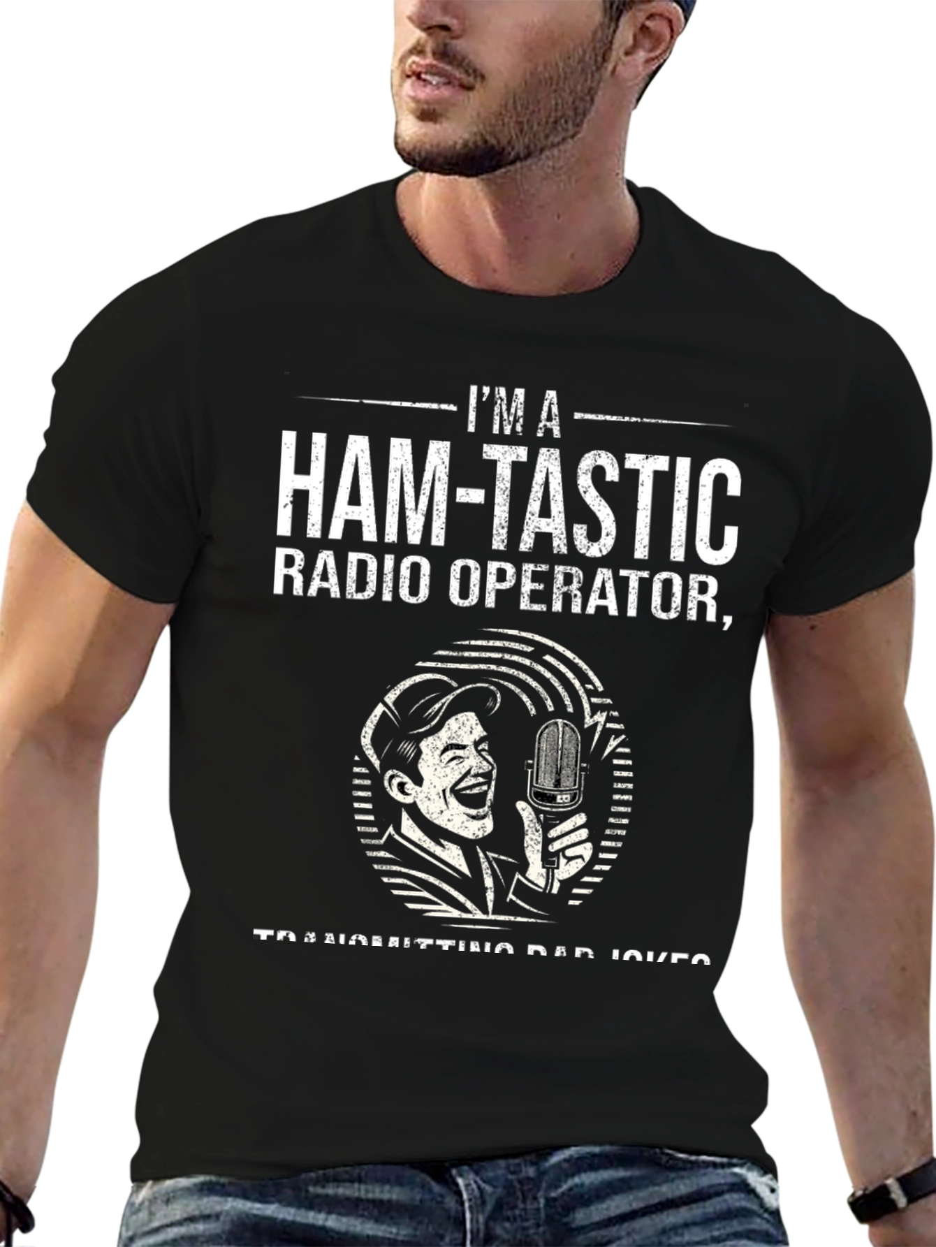 Camiseta Humorística: Ham-Tastic Radio Operator
