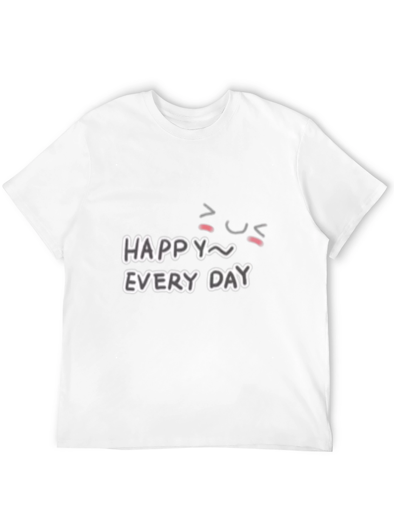 Camiseta Negra Happy Every Day para Hombre