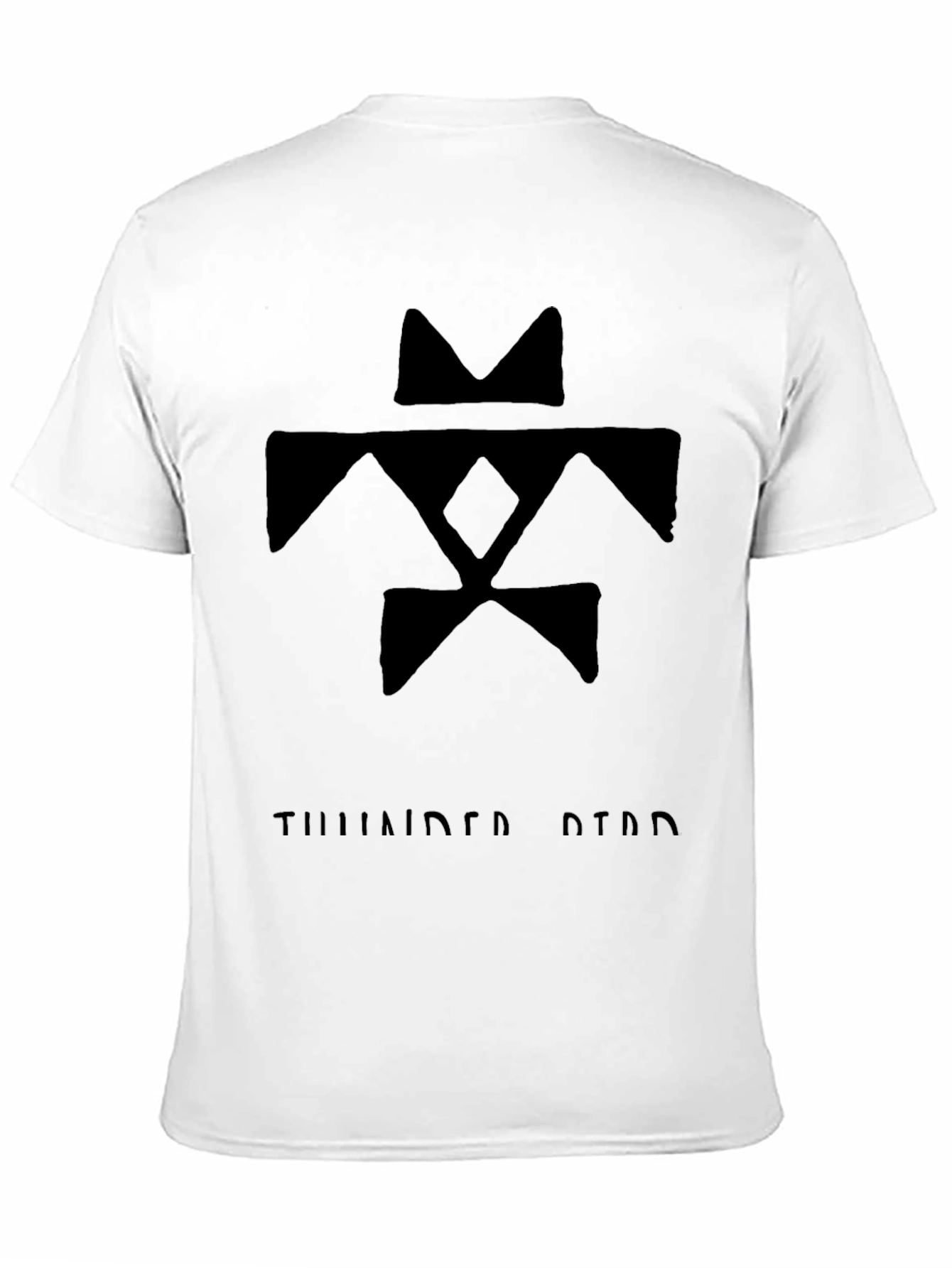 Camiseta Negra con Diseño Tribal Thunderbird