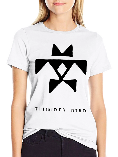 Camiseta Negra con Diseño Tribal Thunderbird