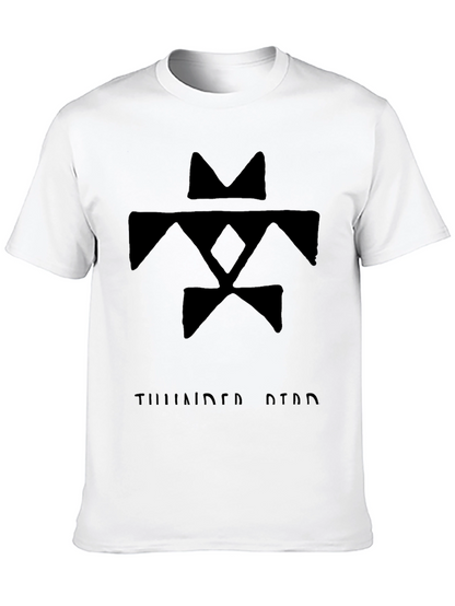 Camiseta Negra con Diseño Tribal Thunderbird