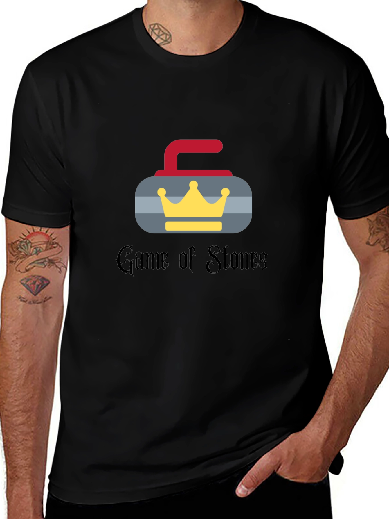 Camiseta Negra Game of Stones