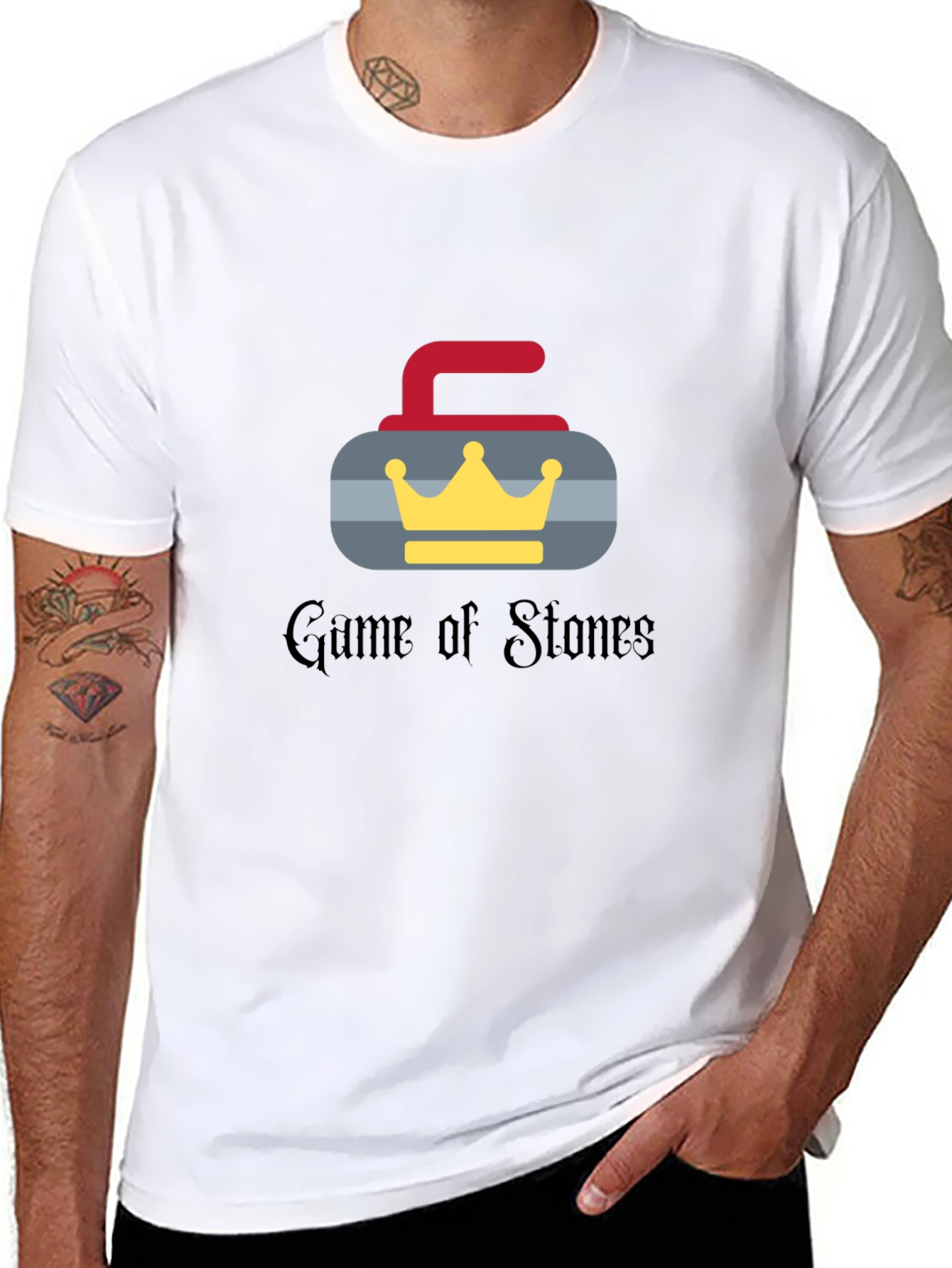 Camiseta Negra Game of Stones