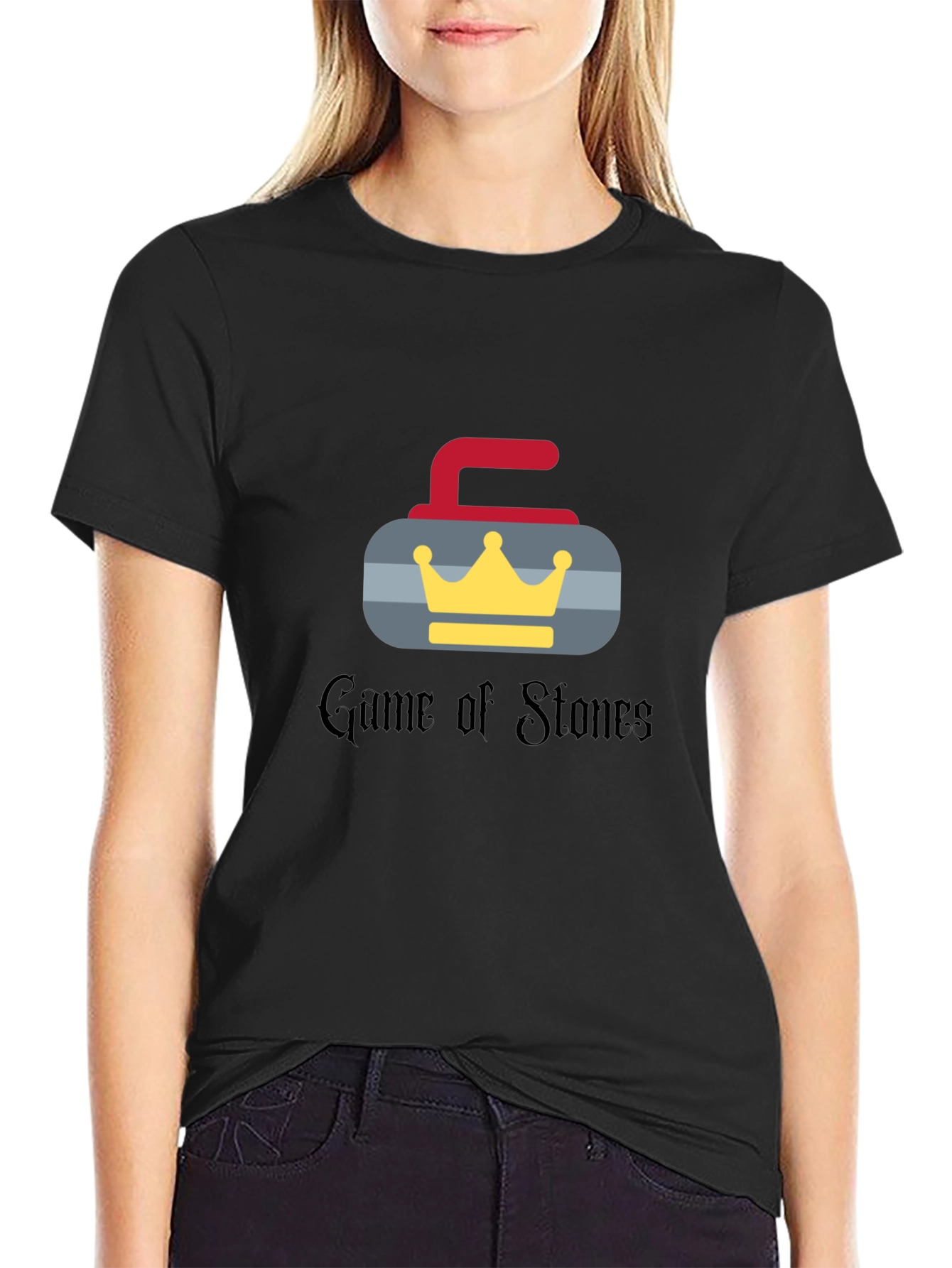Camiseta Negra Game of Stones