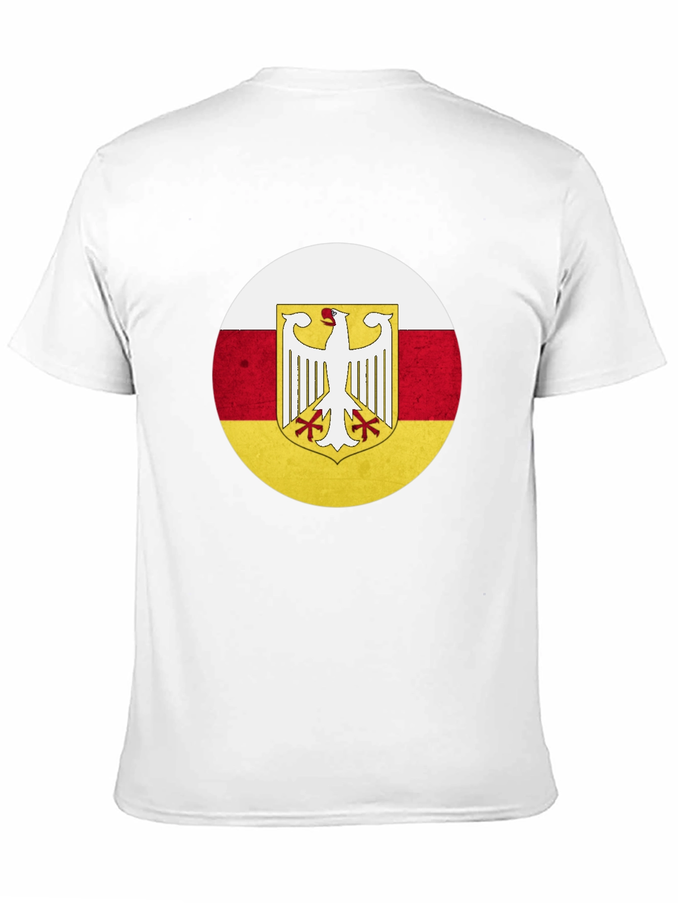 Camiseta Negra con Diseño Bandera de Osetia del Sur