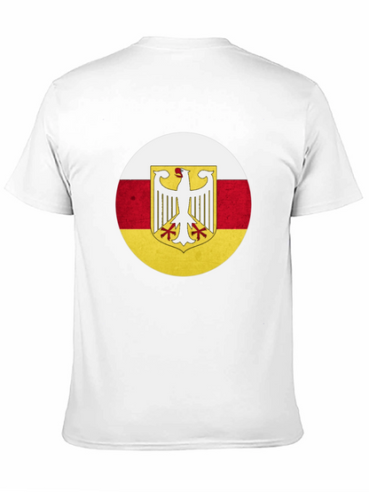 Camiseta Negra con Diseño Bandera de Osetia del Sur