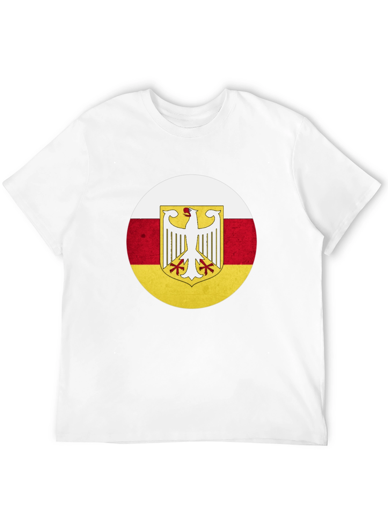 Camiseta Negra con Diseño Bandera de Osetia del Sur