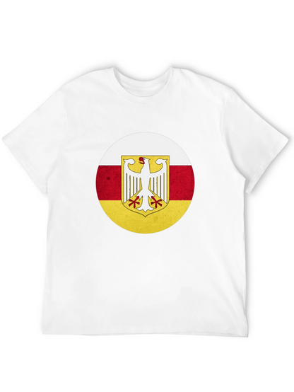 Camiseta Negra con Diseño Bandera de Osetia del Sur
