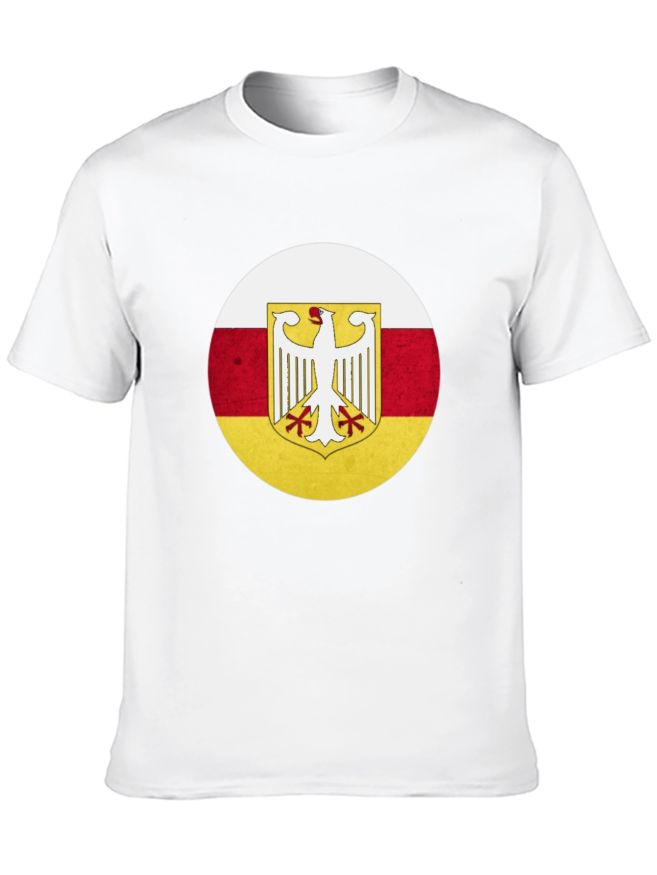 Camiseta Negra con Diseño Bandera de Osetia del Sur