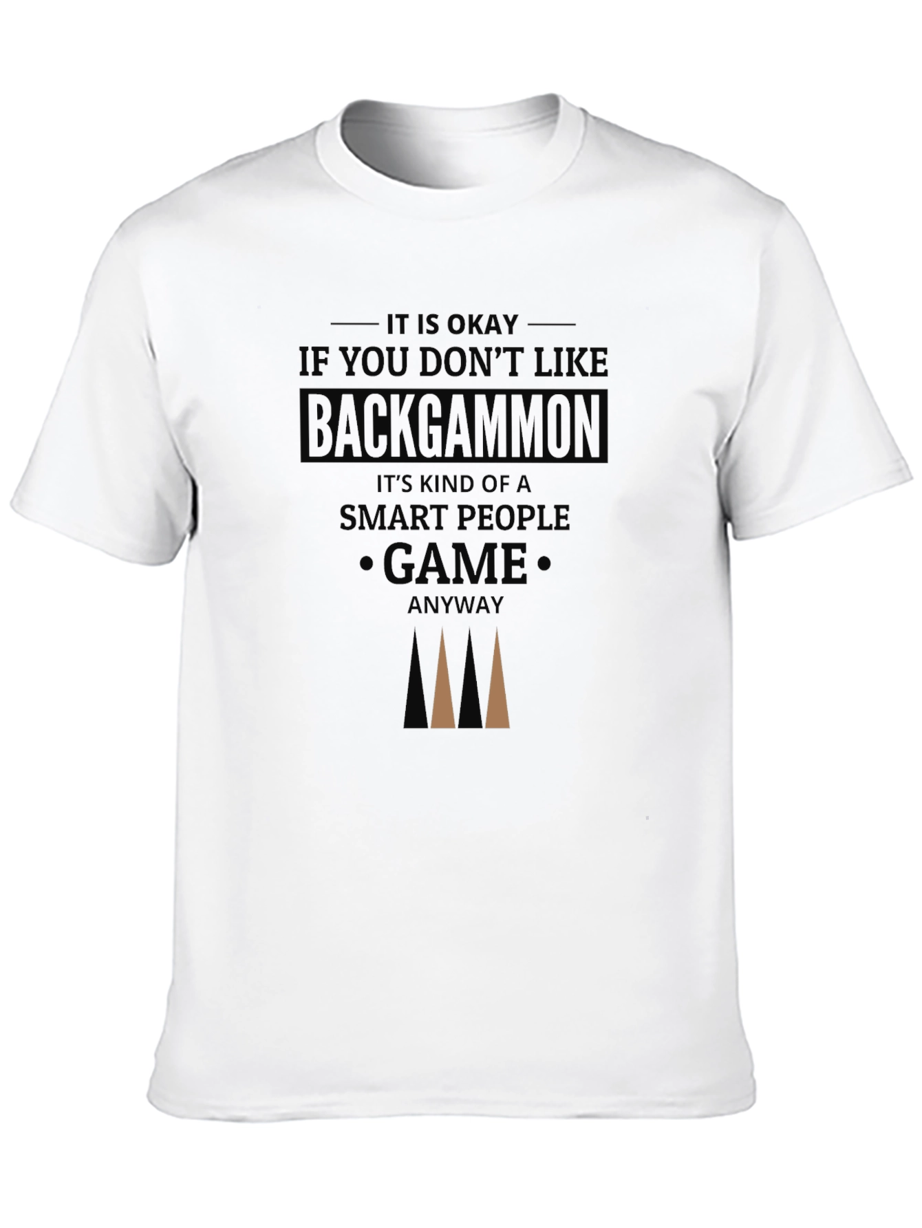 Camiseta Negra Backgammon Inteligente