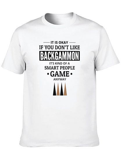 Camiseta Negra Backgammon Inteligente
