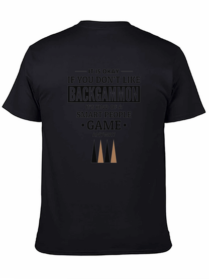 Camiseta Negra Backgammon Inteligente
