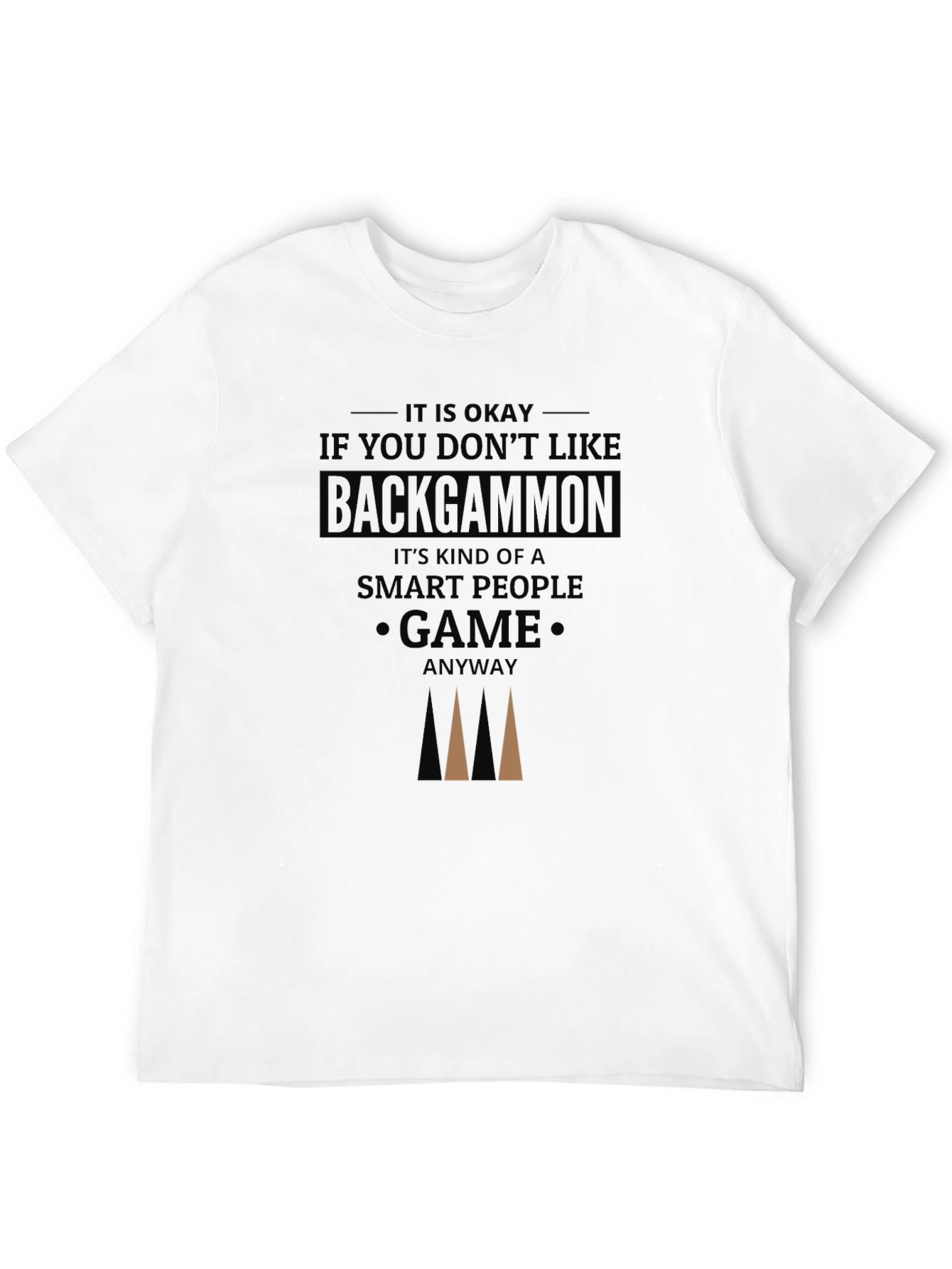Camiseta Negra Backgammon Inteligente