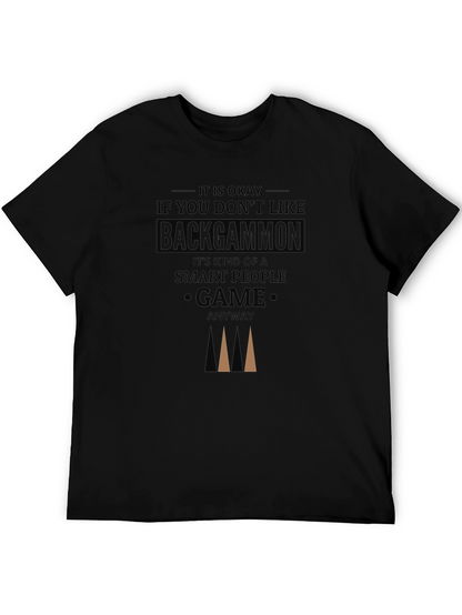 Camiseta Negra Backgammon Inteligente