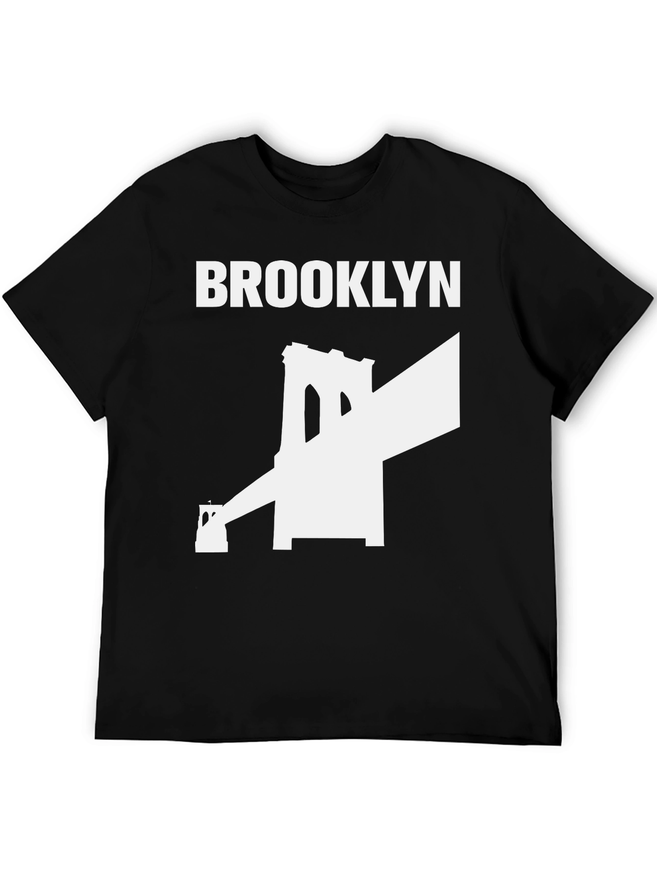 Camiseta Negra Puente Brooklyn - Estilo Urbano