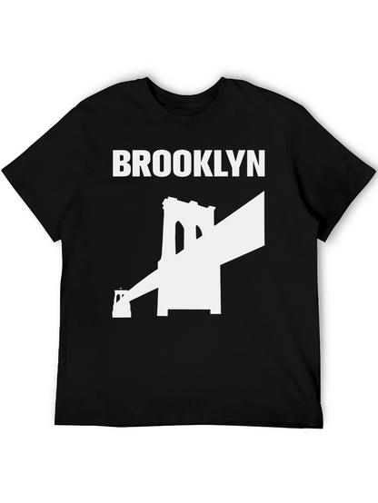 Camiseta Negra Puente Brooklyn - Estilo Urbano
