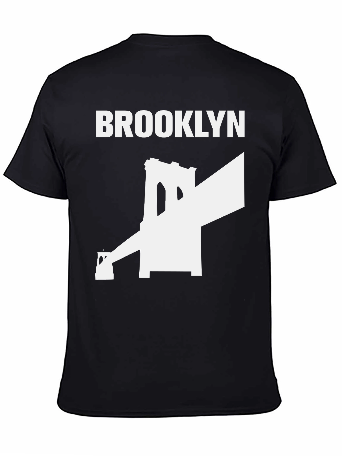 Camiseta Negra Puente Brooklyn - Estilo Urbano