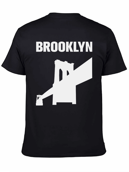 Camiseta Negra Puente Brooklyn - Estilo Urbano