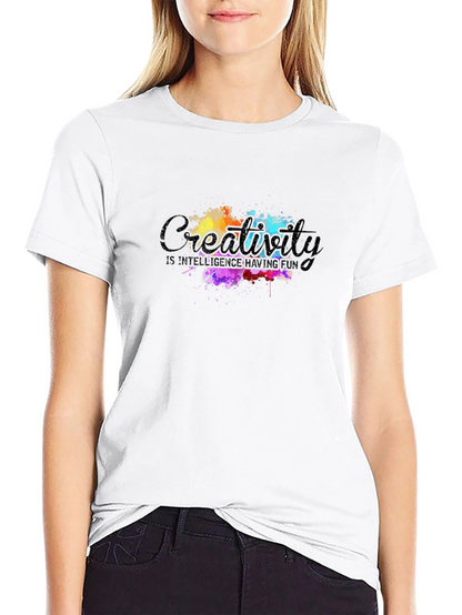 Camiseta Negra con Diseño Creativity