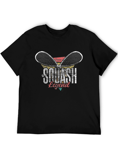 Camiseta Negra Leyenda de Squash